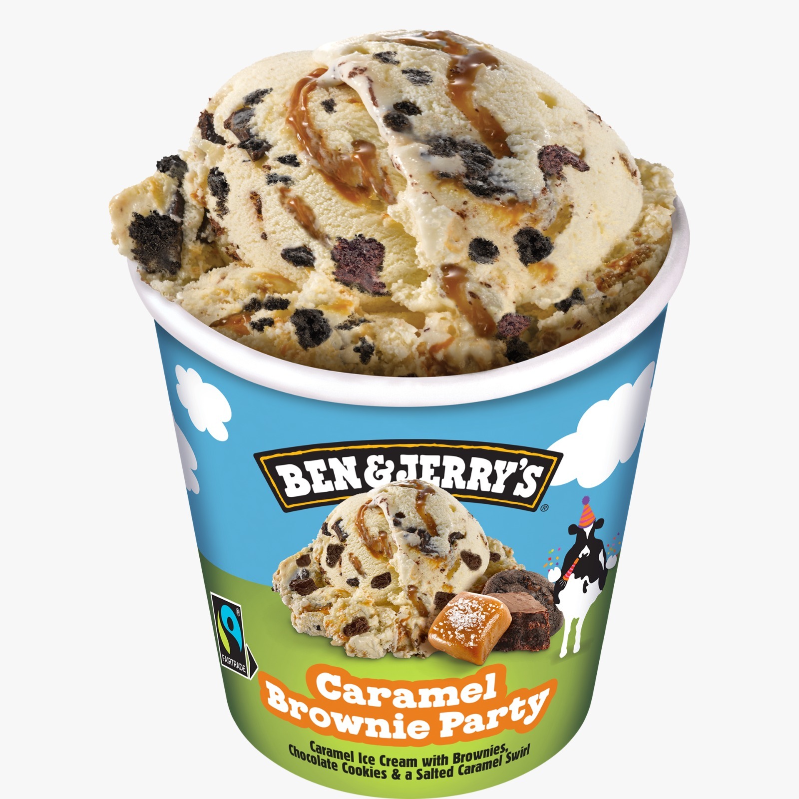 Ben and Jerrys Caramel Brownie Party